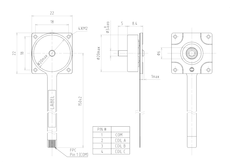 Image of brushless DC motor DR-20 series