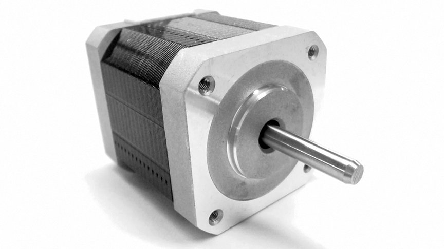 Appearance of a stepper motor