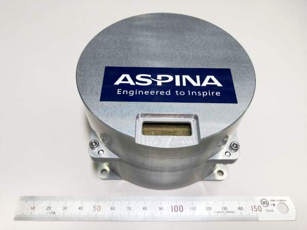 External view of reaction wheel sample for 100kg class small satellites