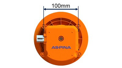 Bottom view of HVAC blower motor.