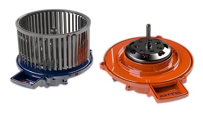 Image of ASPINA’s HVAC blower motor for automotive applications